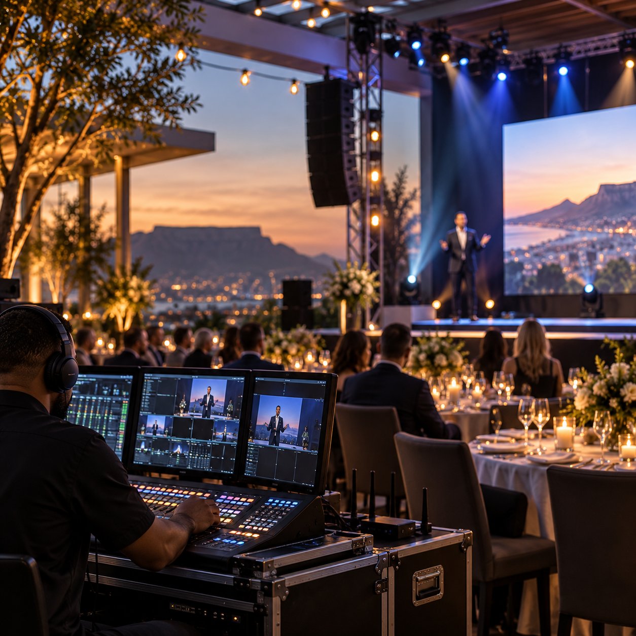 Audio visual event production